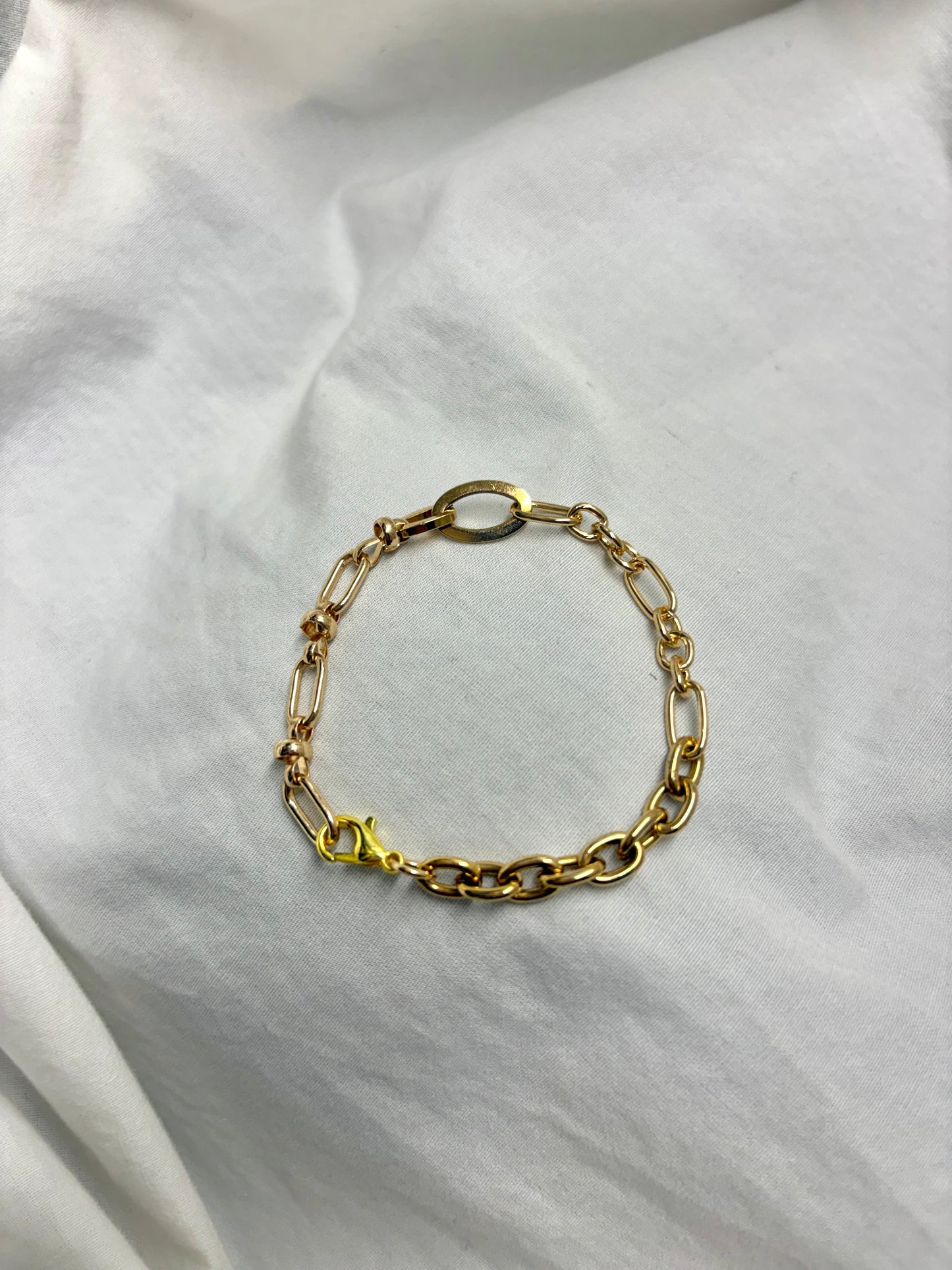 Mixed Chains Gold Bracelet