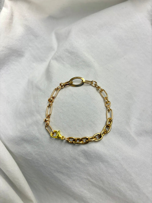 Mixed Chains Gold Bracelet