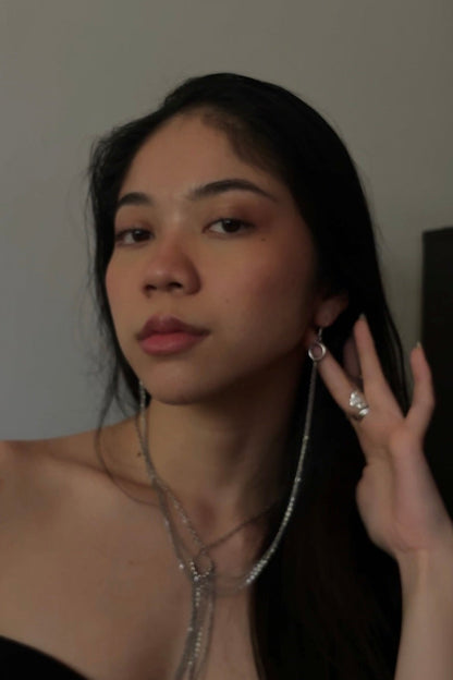 Dual Chain Gold Dangling Earrings